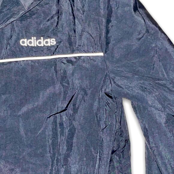 Adidas Vintage NWT Rare Fav Top Woven Nylon Jacket Black Small - Picture 5 of 7